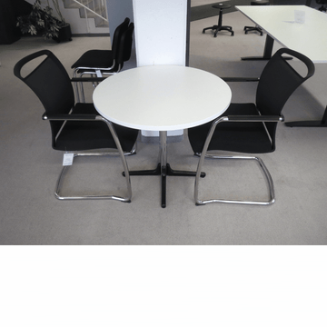 Hüba Besprechungstisch rund D=80 cm weiss