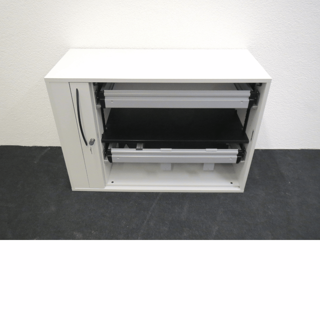 Rollladenschrank von Echo 100 cm, 2 OH hellgrau