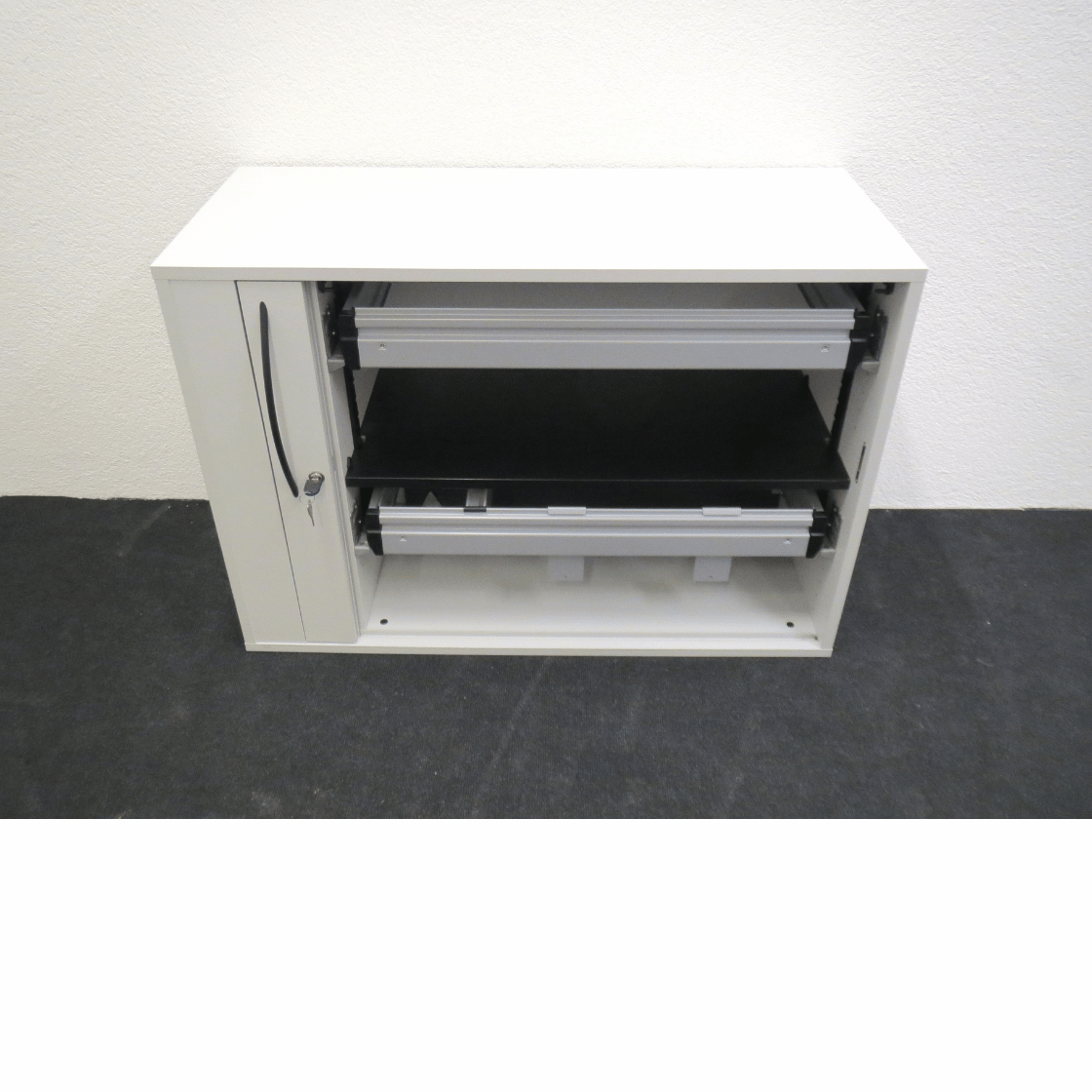 Rollladenschrank von Echo 100 cm, 2 OH hellgrau