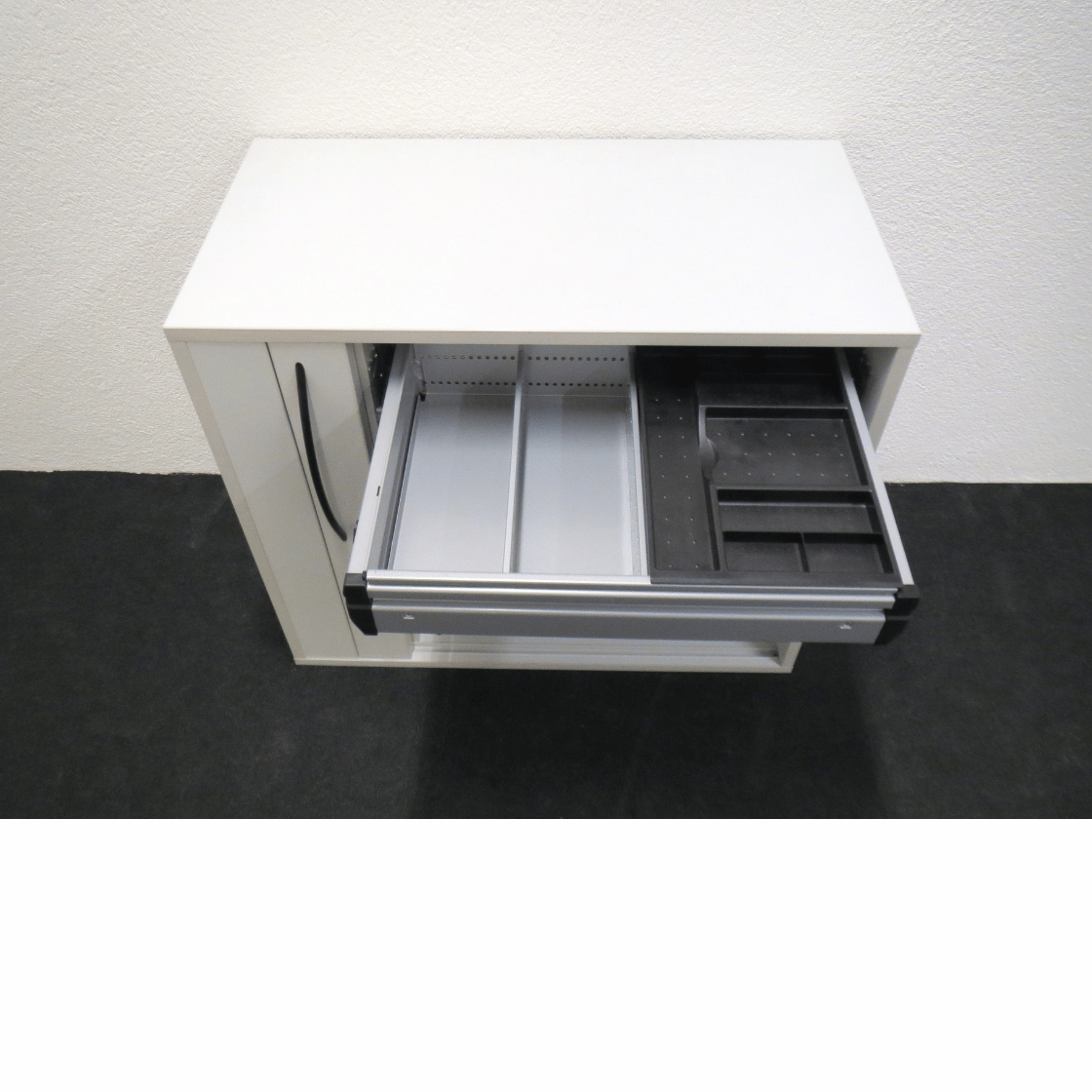 Rollladenschrank von Echo 80 cm, 2 OH hellgrau