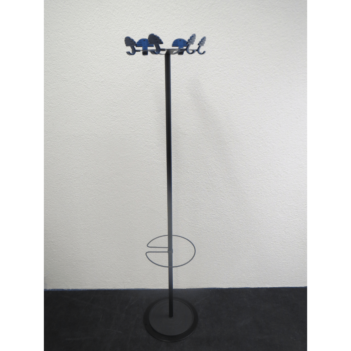 Garderobenständer schwarz/blau