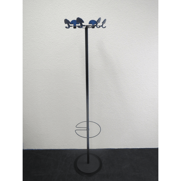 Garderobenständer schwarz/blau