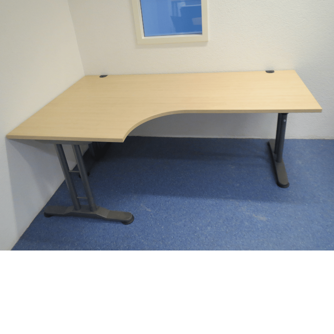 System desk Ecktisch von Ergodata 200 x 120 cm