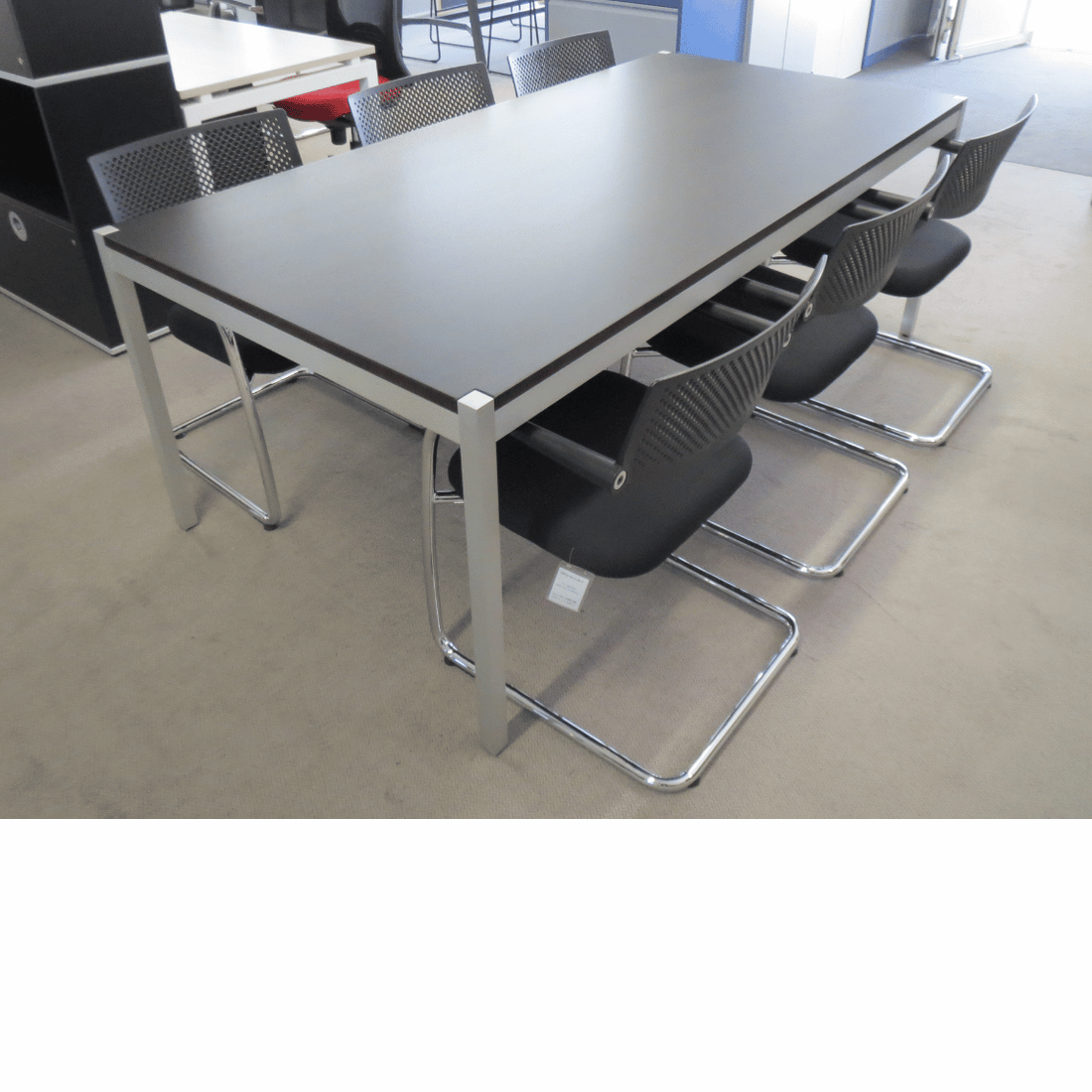 Ergodata multidesk Sitzungstisch 200 x 100 cm Echtholz