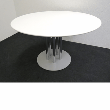 Ergodata System desk Besprechungstisch rund D=120 cm weiss