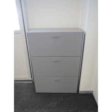 Ergodata Tosca HR-Schrank 80 cm, 3 OH hellgrau