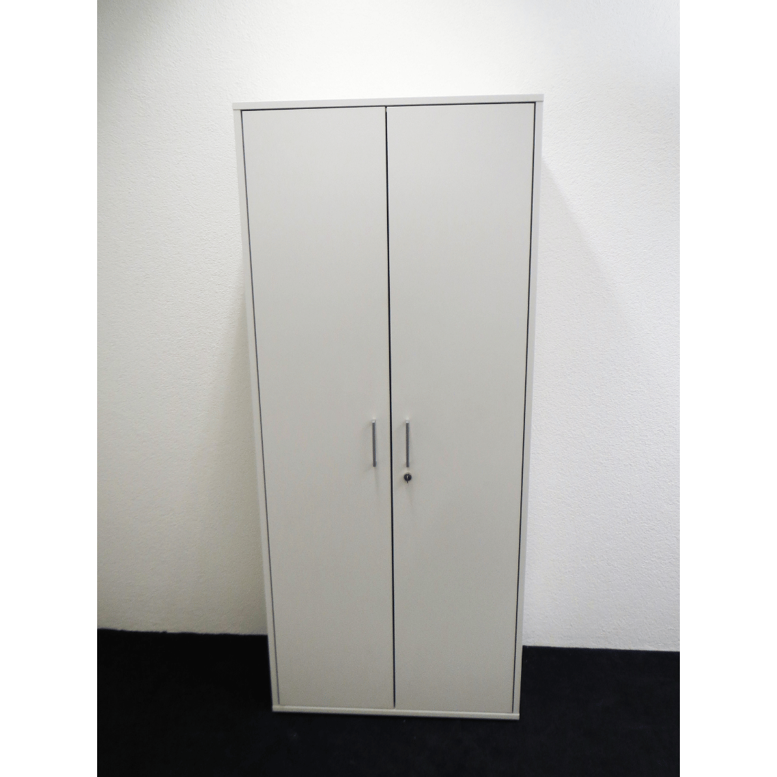 Ergodata Flügeltürschrank 80 cm, 5 OH, Weiss