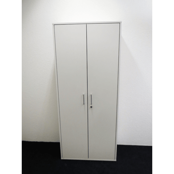 Ergodata Flügeltürschrank 80 cm, 5 OH, Weiss