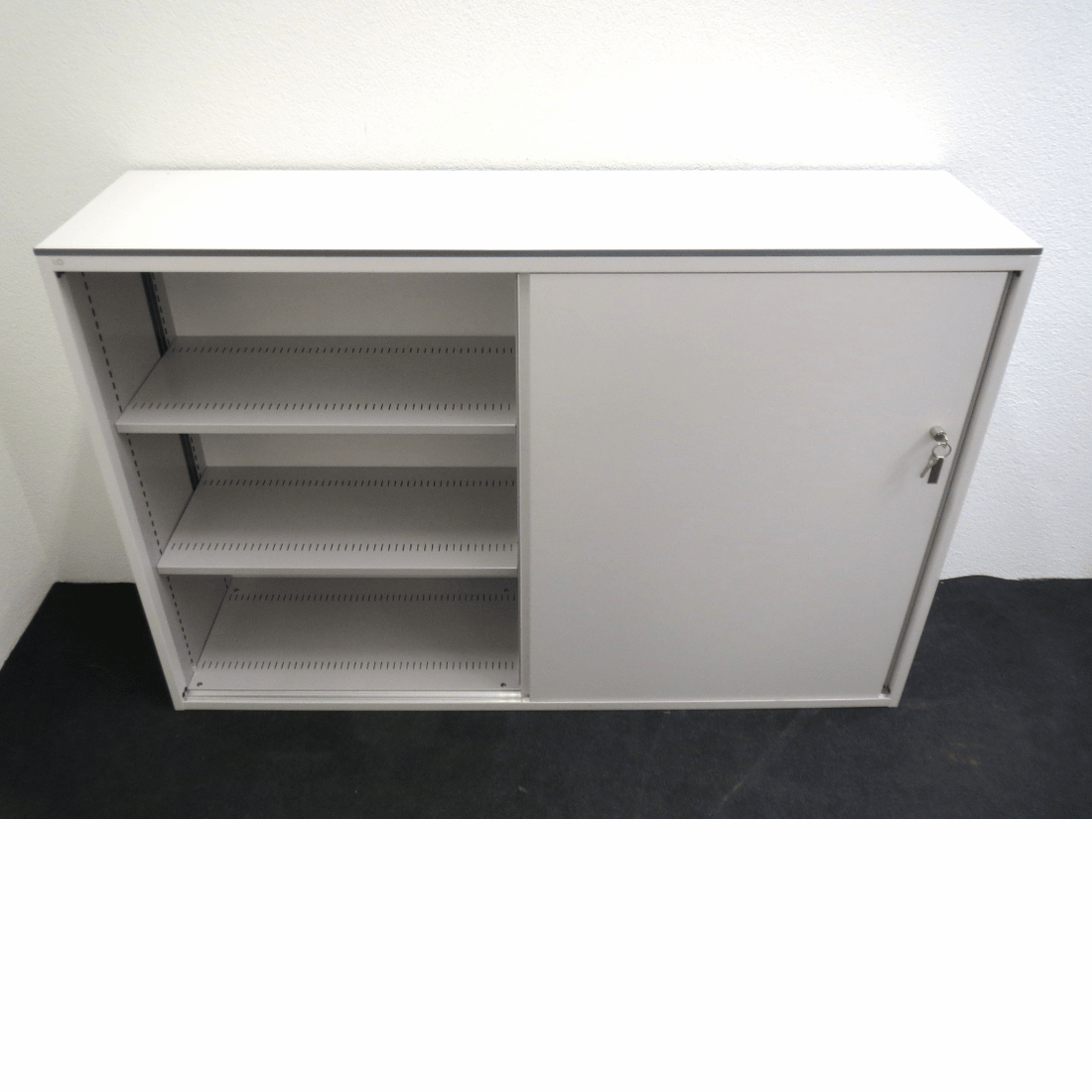 Lista LO Schiebtürschrank weiss 160 cm, 3 OH