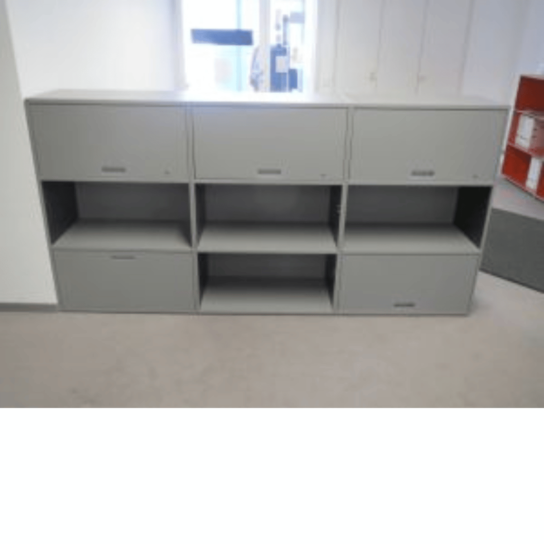 Empfangstheke von Lista Office 240 cm, 3 OH