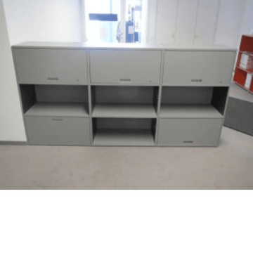 Empfangstheke von Lista Office 240 cm, 3 OH