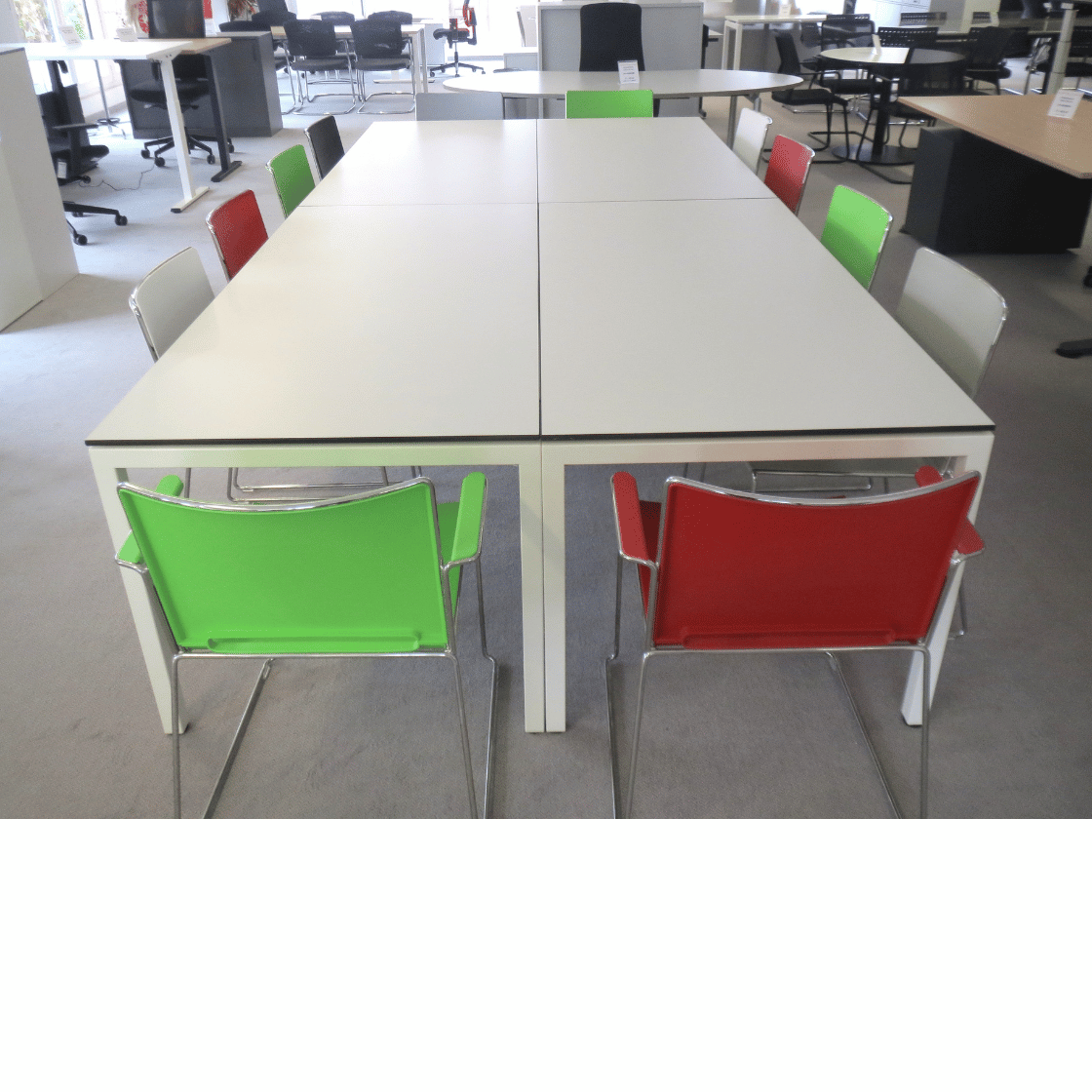 Lista Motion Sitzungstisch 4-teilig 320 x 160 cm, weiss