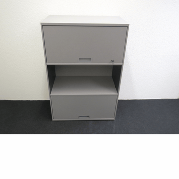 Lista QUB Büromodul Sideboard grau 80 cm, 3 OH