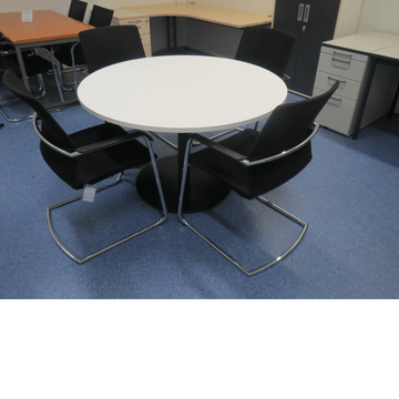 Lista Besprechungstisch rund D=120 cm weiss neuwertig