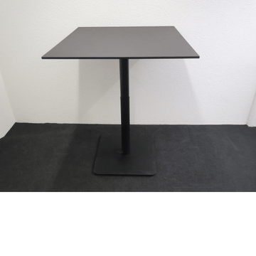 Lista Sitz- Stehtisch 90 x 90 cm, Linoleum anthrazit