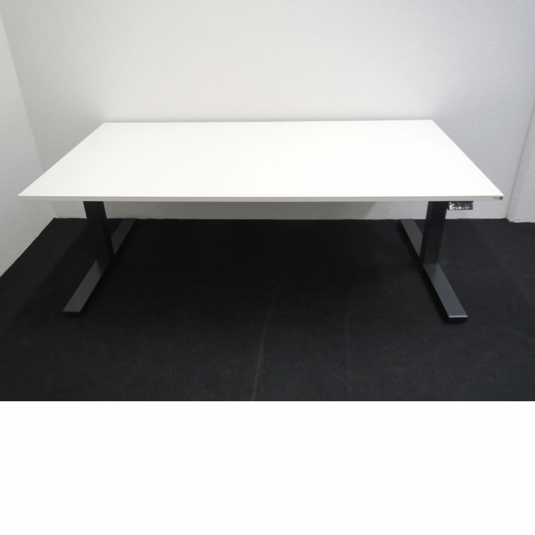 Sitz- Stehtisch GO 2.0 von Sitag 180 x 90 cm weiss anthrazit, NEU