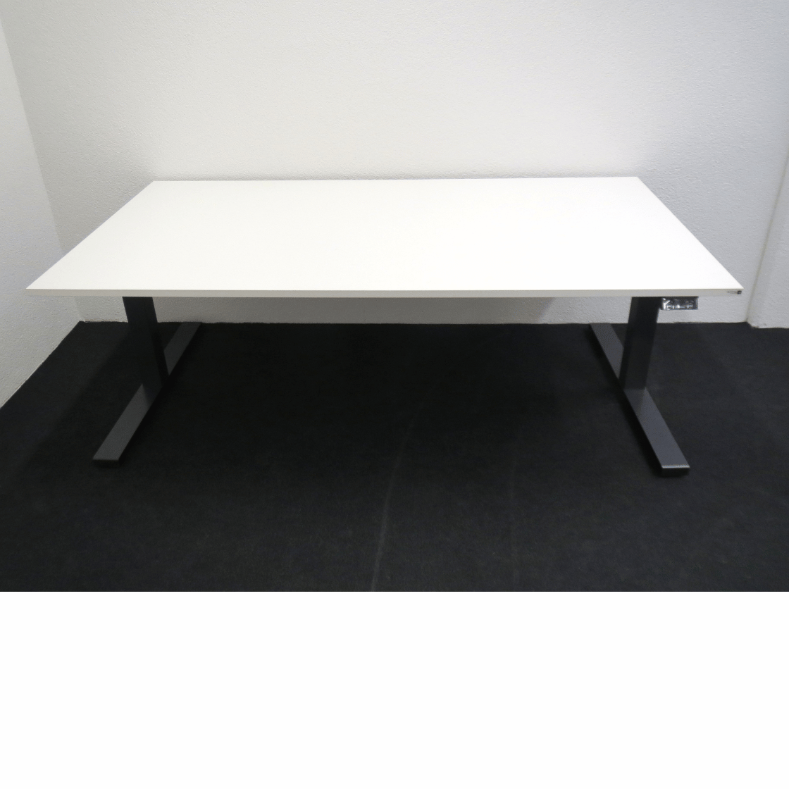 Sitz- Stehtisch GO 2.0 von Sitag 180 x 90 cm weiss anthrazit, NEU