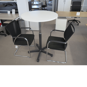 Sitag Sitz- Stehtisch rund D=80 cm, weiss
