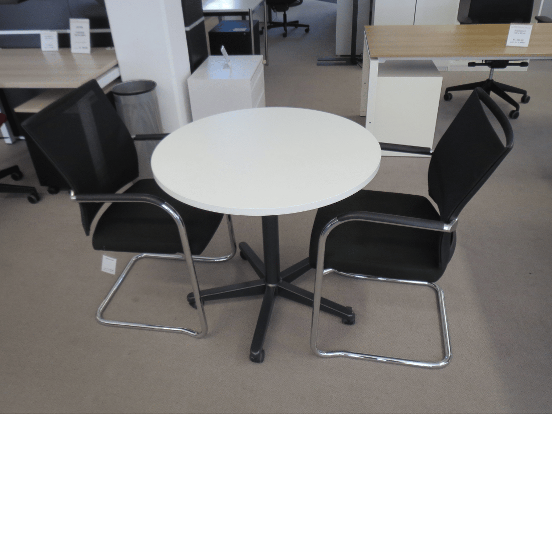 Sitag Sitz- Stehtisch rund D=80 cm, weiss