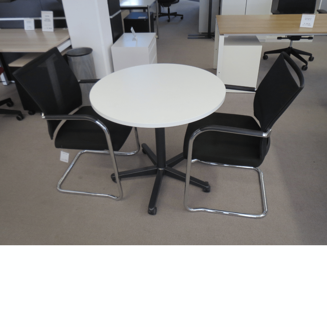Sitag Sitz- Stehtisch rund D=80 cm, weiss