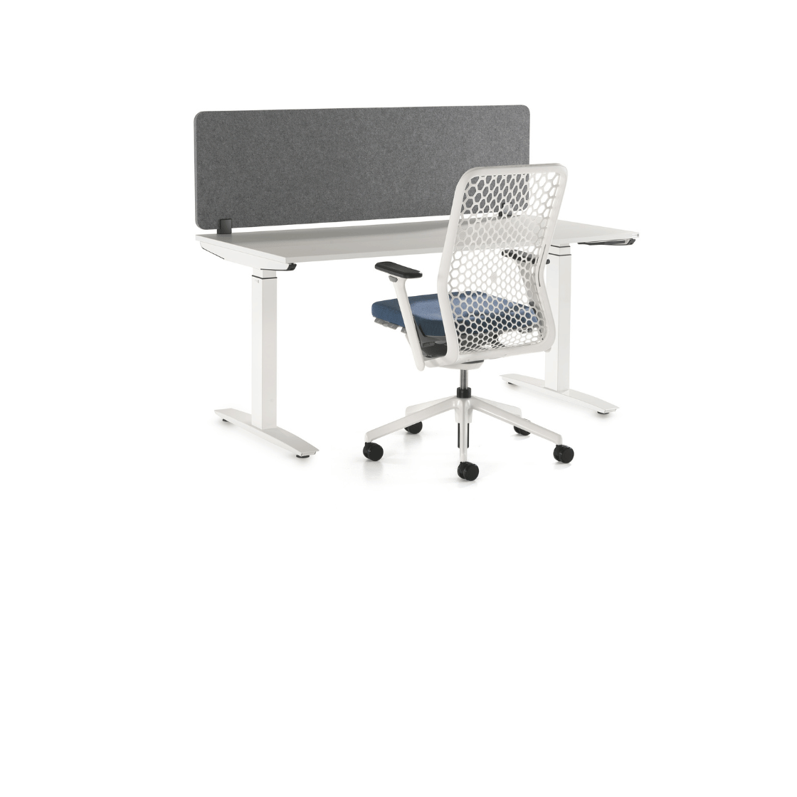 Trennwandaufsatz Schallschutz 180 cm aus PET inkl. Adapter