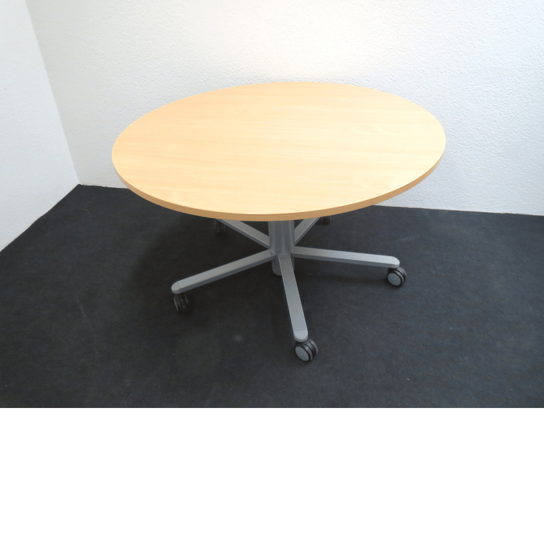 Sitz- Stehtisch VS rund D=120 cm, Buche Dekor