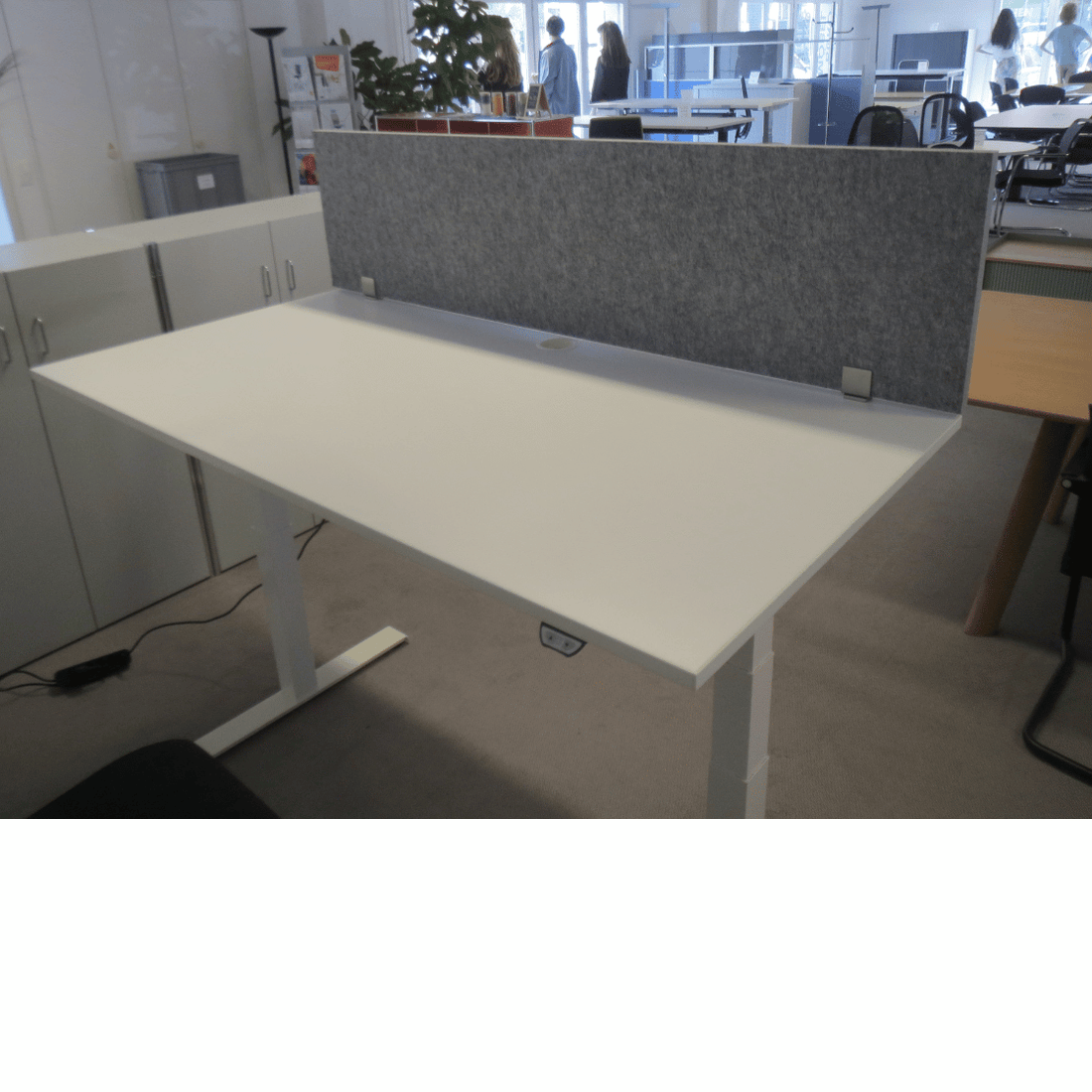 Trennwandaufsatz Schallschutz 160 cm aus PET inkl. Adapter gebraucht