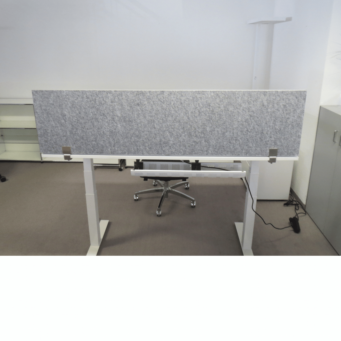Trennwandaufsatz Schallschutz 160 cm aus PET inkl. Adapter gebraucht