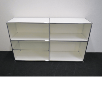 USM Haller Sideboard Weiss – 152 x 37 x 89,5 cm, 2,5 OH – Sehr guter Zustand