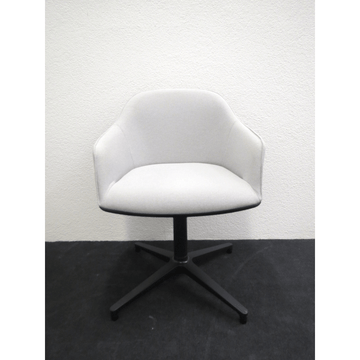 Vitra Soft Shell Chair drehbar | hellgrau/beige Stoff | gebraucht sehr gut