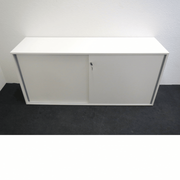 Schiebtürschrank von Wiesner Hager 160 cm, 2 OH weiss